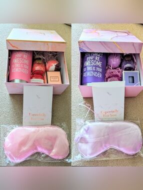 Satin Sleep Mask Gift Set with Tumbler